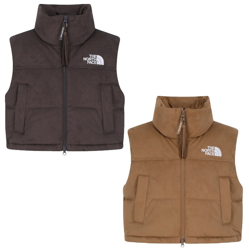 ノースフェイス THE NORTH FACE KOREA 【正規品】 25FW ウーマンスエードヌプシベスト(RDS) W'S SUEDE NUPTSE VEST (RDS) レディース 女性 女子 アウトドア アウター WHITE LABEL ホワイトレーベル カジュアル ダウンベスト 韓国 HE&SHE [送料無料] NV1DR82