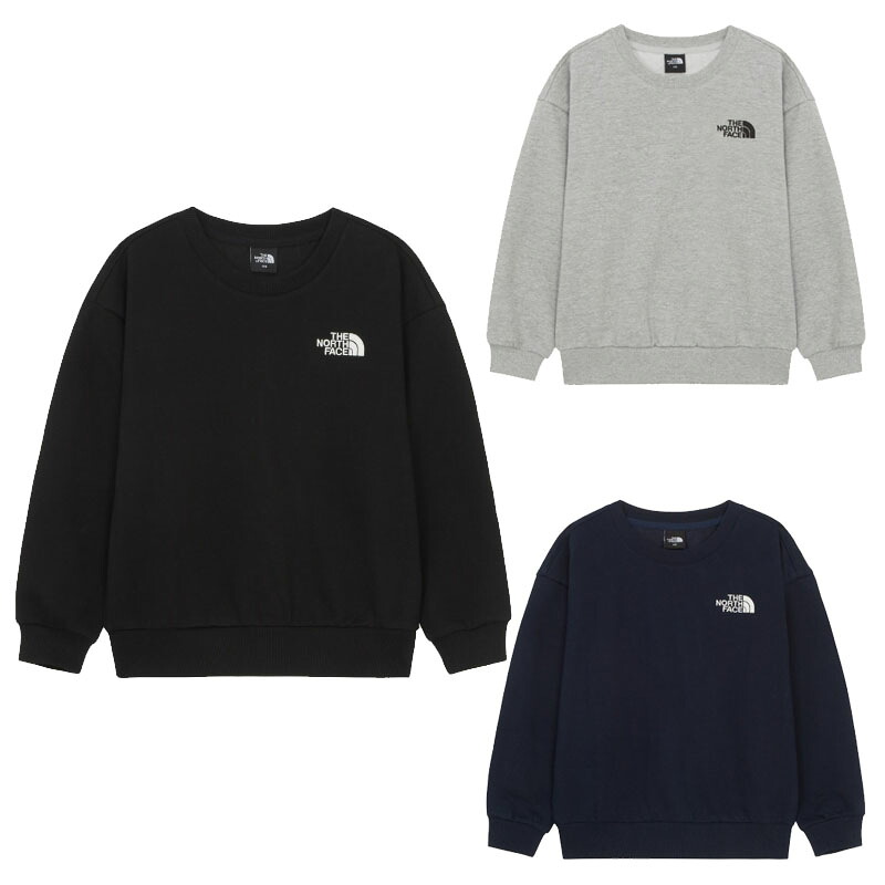 北の方人間の顔 THE NORTH FACE KOREA 【置き目品】 25FW キッズゴーツースウェットシャツ K\u0027S GO-TO SWEATSHIRTS 御坊っちゃん うしろ帯 赤ちゃん キッズ 心地好い ノースフェースキッズ 調教師 韓国  HE\u0026SHE [貨物輸送無料] NM5MR50