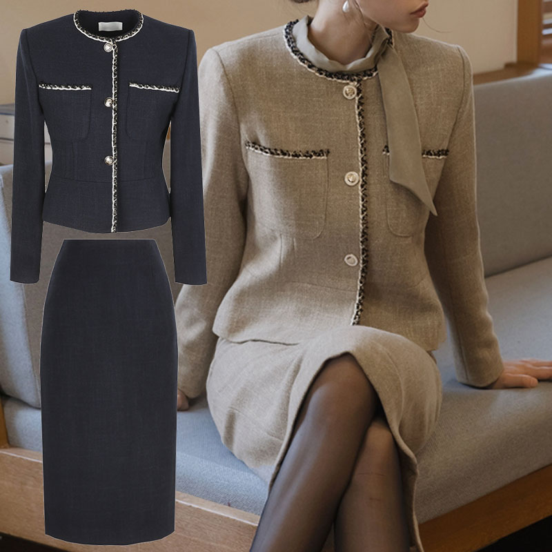 SUITROOM スーツルーム RISA SLIM LINE BI-COLOR TWEED SET-UP 2色 リサHラインツイードセットアップ レディース 女性 女子 女らしさアップ 長袖 フェミニン ラブリー デイリー パーティー服 ジャケットセット 韓国ファッション かわいい オシャレ