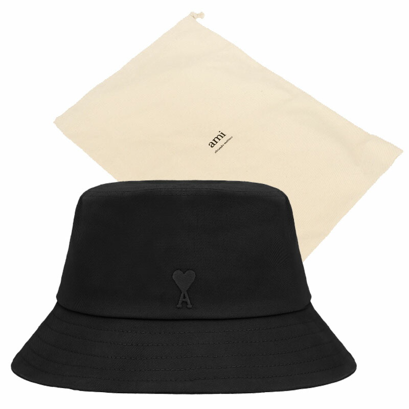 AMI PARIS アミパリス ハートロゴガバディンバケットハット HEART LOGO GABERDINE BUCKET HAT ユニセックス メンズ レディース カジュアル クラシック プレゼント HE\u0026SHE [送料無料] UHA666 AW0041 001