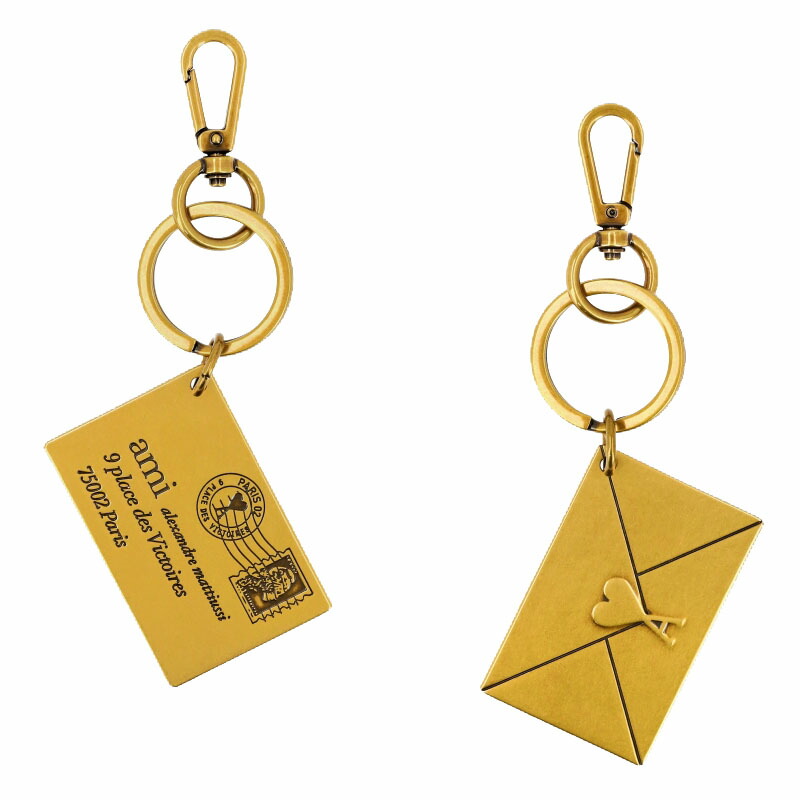 AMI PARIS アミパリス マティウシーエンベロープキーリング MATIUSSI ENVELOP KEY-RING ユニセックス メンズ レディース カジュアル クラシック プレゼント HE&SHE [送料無料] ユニセックス UKR909 369 907