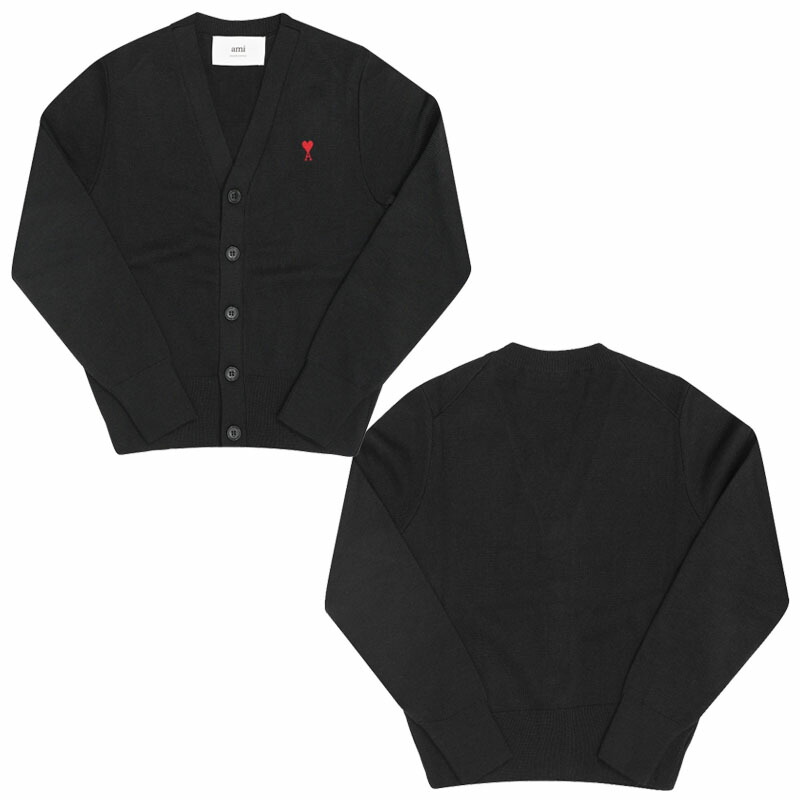AMI PARIS アミパリス 正規品 スモールハートロゴ女性カーディガン SMALL HEART LOGO W'S CARDIGAN レディース 女性 女子 ウーマン カジュアル クラシック プレゼント HE&SHE [送料無料] FKC374 001 009