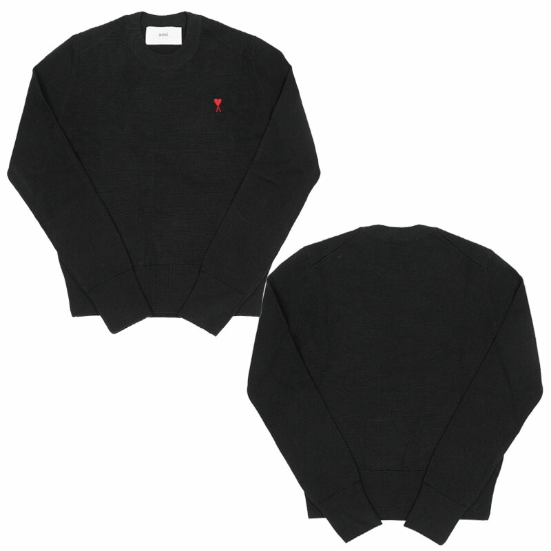 AMI PARIS アミパリス 正規品 スモールハートロゴ女性ニット SMALL HEART LOGO W'S KNIT レディース 女性 女子 ウーマン カジュアル クラシック プレゼント HE&SHE [送料無料] FKS826 001 009