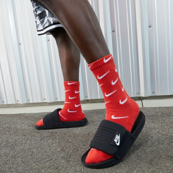 ナイキ NIKE 【置き目品】 オフコートアドジャストスライド OFFCOURT ADJUST SLIDE ロゴタイプグラフィック メンズ 成人男性 御坊っちゃん 表どおり 心地好い 家庭用スリッパ サンダル ミュール HE\u0026SHE [貨物輸送無料]