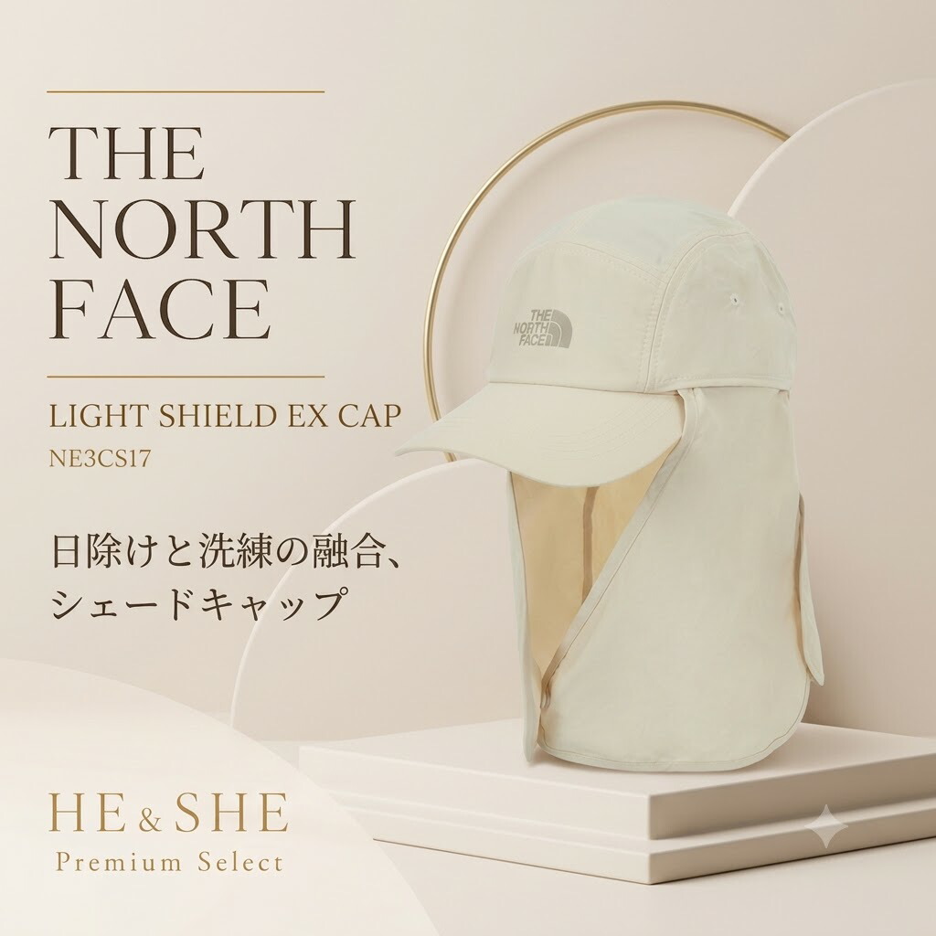 ノースフェイス THE NORTH FACE KOREA 【正規品】 26SS TNFライトシールドEXキャップ TNF LIGHT SHIELD EX CAP ユニセックス メンズ レディース カジュアル 帽子 ノースフェイスコリア 韓国 HE&SHE [送料無料] NE3CS17｜HE＆SHE