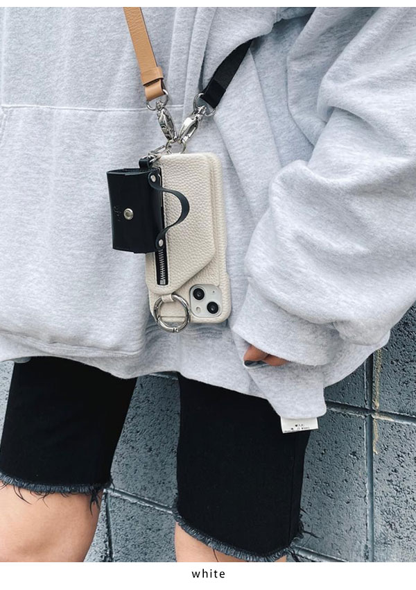 iPhone14/16e/14pro対応】 エジュー ajew cadenas zipphone case