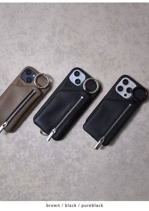 iPhoneアクセサリー ajew iPhone14 iPhone14/16e/14pro対応】 エジュー ajew cadenas zipphone case