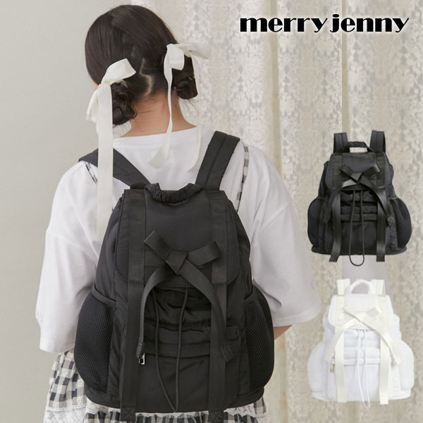 merry jenny メリージェニー リボンワンショルダーバック ブラック ribbonワンショルダーバッグ（ショルダーバッグ）｜merry jenny