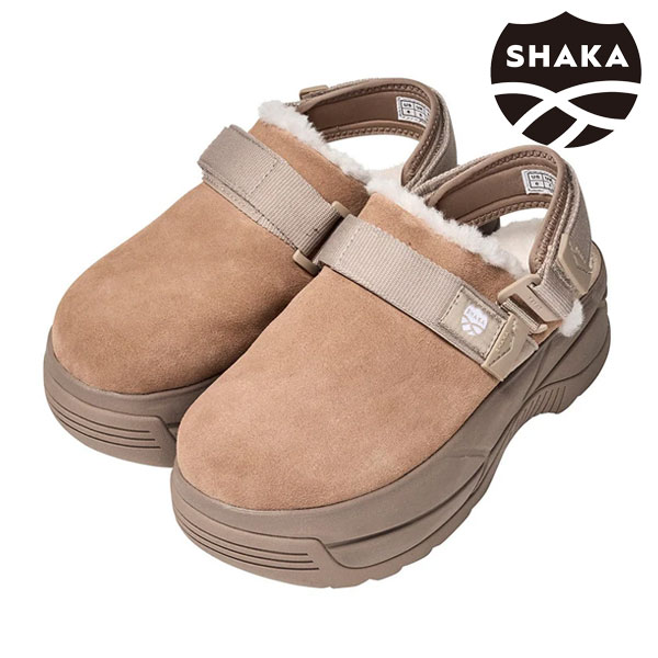 【即納】 SHAKA シャカ 靴 SNUG CLOG MOUTON CHUNKY スナッグクロッグムートンチャンキー厚底 サンダル ボア 2WAY sk2430015
