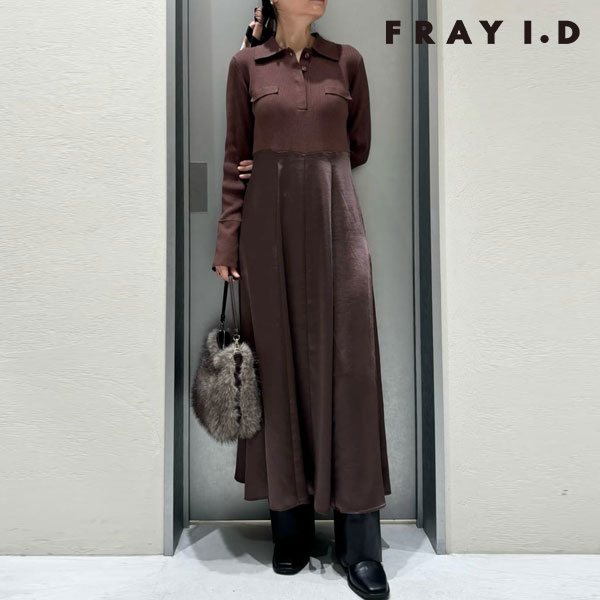り☆新品 訳あり品 FRAY I.D フレイアイディー ベロアワンピース 楽天市場】【予約】(12%OFF) FRAY I.D フレイアイディー スクエア
