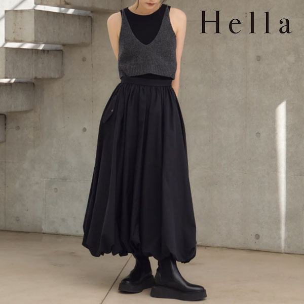 【楽天市場】【SALE40%OFF】【即納】 ヘラ Hella CHAMBRAY BALLOON SK ボトムス スカート ロング丈 バルーン ...