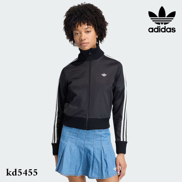 【即納】アディダスオリジナルス adidas originals ニット クロシェ ディテール ファイヤーバード トラックトップ トップス 長袖 ショート丈 kd5455