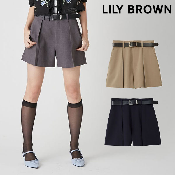 【SALE10%OFF】【即納】リリー ブラウン LILY BROWN ボトムス 26春夏 ベルトセットショートパンツ ミニ丈 lwfp261073 8,878円