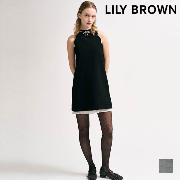 【SALE50%OFF】【即納】リリー ブラウン LILY BROWN ワンピース 26春夏 [L.B CANDY STOCK]リボンビジュースカラップミニワンピース ミニ丈 ノースリーブ lwfo261802｜SHE／HER（シーハー）