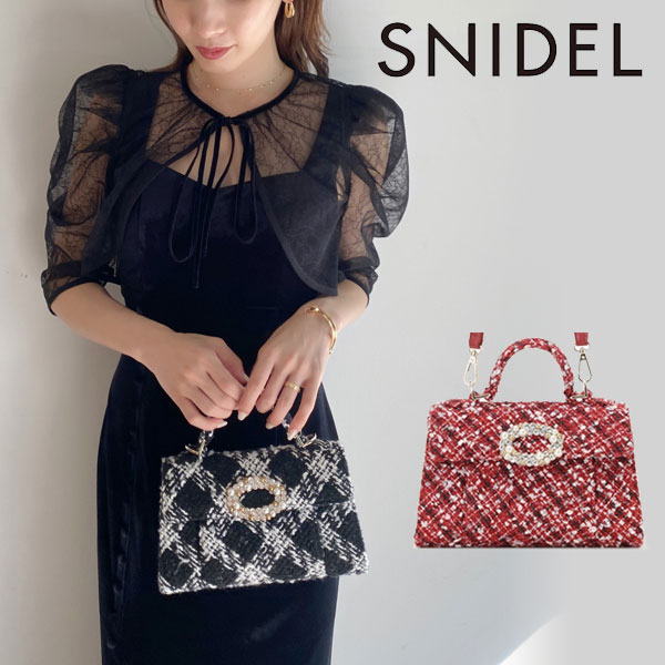 SNIDEL - ビジューポイントバッグ レッドの+inforsante.fr