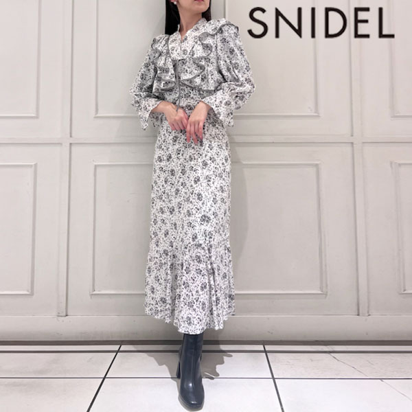 スナイデル SNIDEL ドレス 24春夏 Sustainableフリルワンピース マキシ