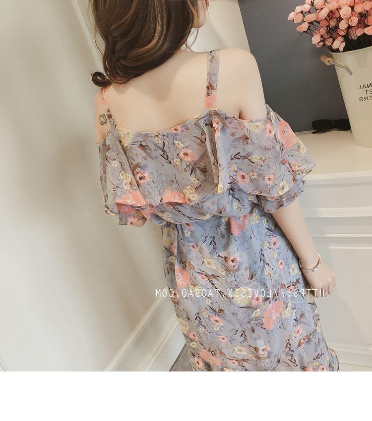 最大15 クーポン 花柄ワンピース 人気 レディース 海 トレンド 夏 リゾート おしゃれ オフショルダー