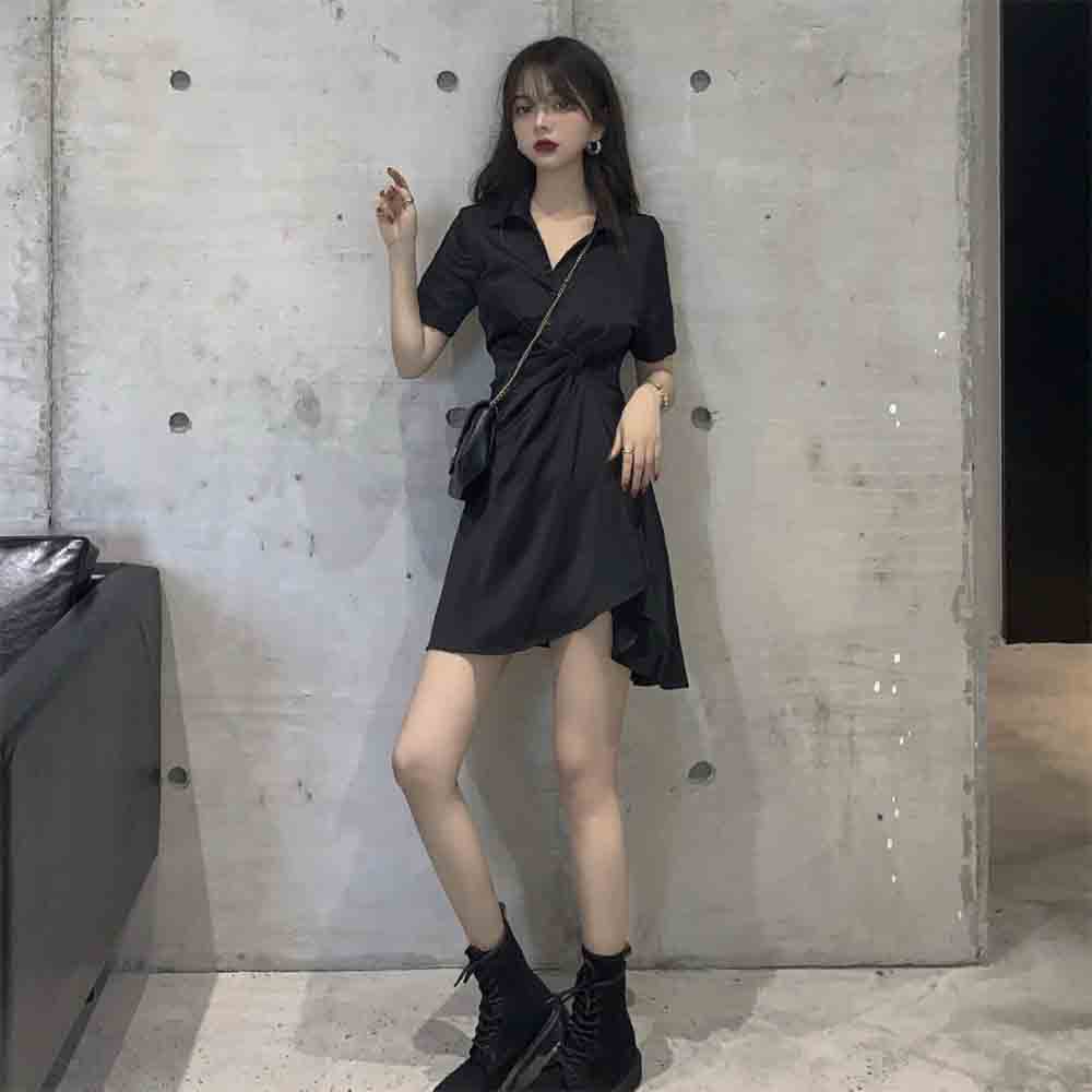 楽天市場 本日 5 Offクーポン 全品送料無料 半袖 ミニワンピース レディース ワンピース ミニ丈 Vネック 夏 サマー ショートワンピース デコルテ見せ ワンピ 大人 きれいめ シンプル 薄手 ギャザー 韓国 Aラインワンピース 上品 エレガント 韓国ファッション