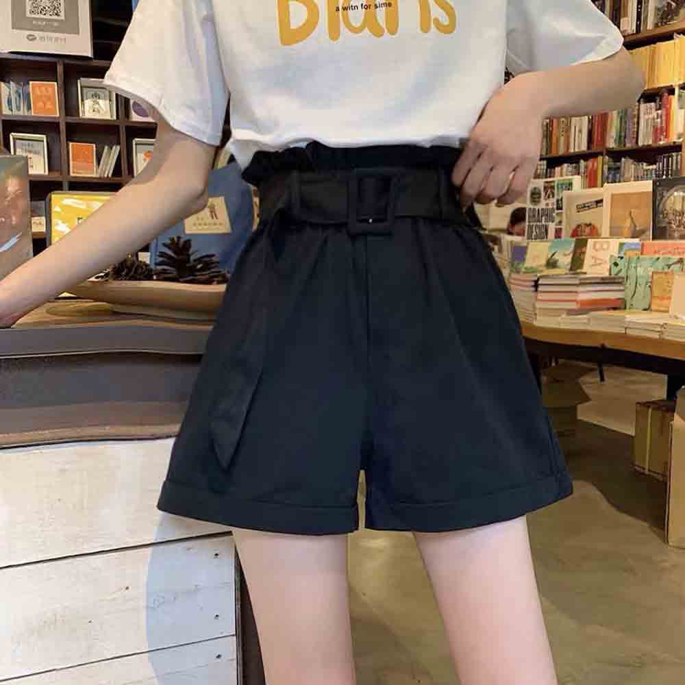 ショートパンツ ハイウエスト レディース かわいい ゆったり 春 夏 大人 ガウチョパンツ ワイドシルエット
