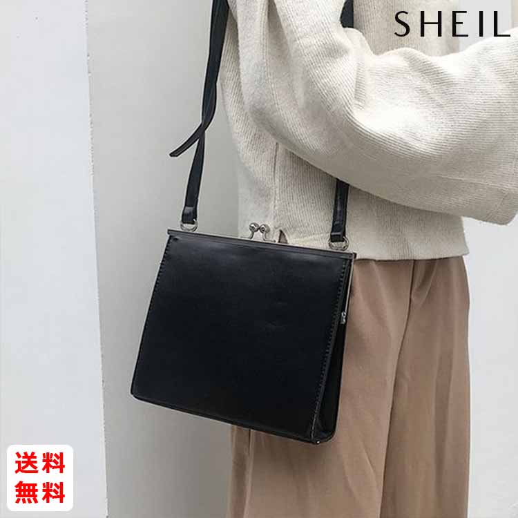 最大15 クーポン Puレザー フラップバッグ カバン Pu バッグ がま口 おしゃれ レディース ショルダーバッグ レザー 肩かけ