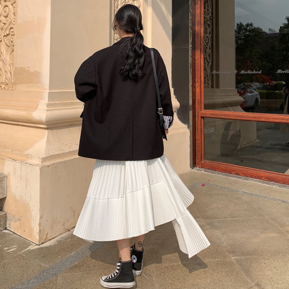 最大15 クーポン フレアプリーツスカート レディース ウエストゴム フレアスカート ロング丈