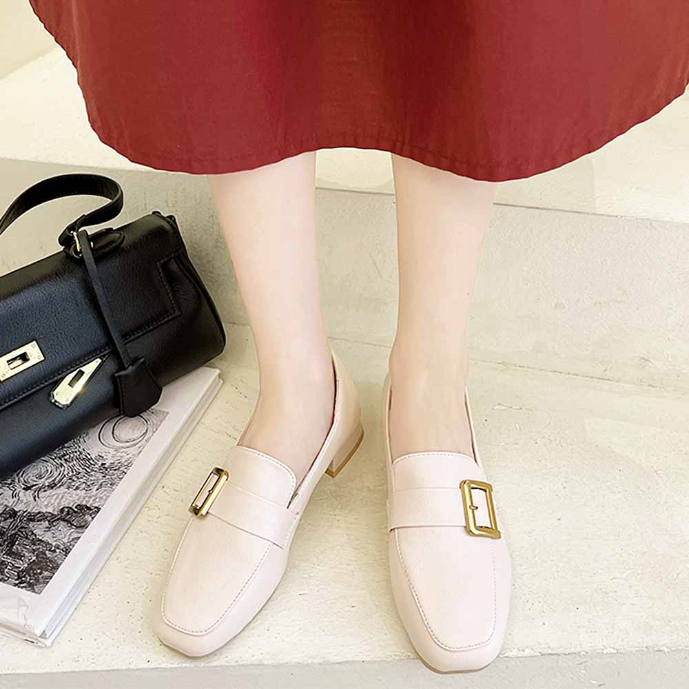 最大15 クーポン ローファー 女性 スクエアトゥ 無地 シューズ くつ レディース 疲れにくい パンプス シンプル 通勤シューズ