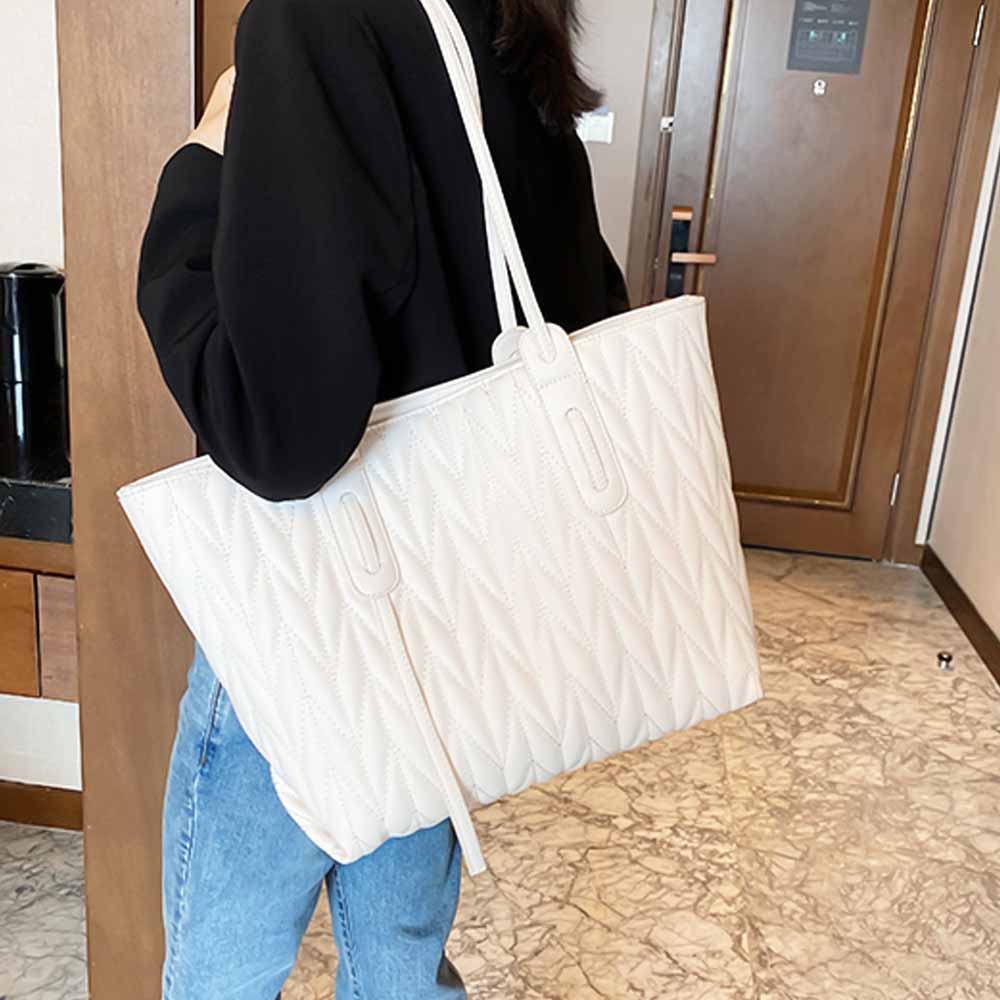 最大15 クーポン 大容量 マザーズバッグ ファスナー付き レディース 肩掛けかばん 女性 おしゃれ トートバッグ シンプル