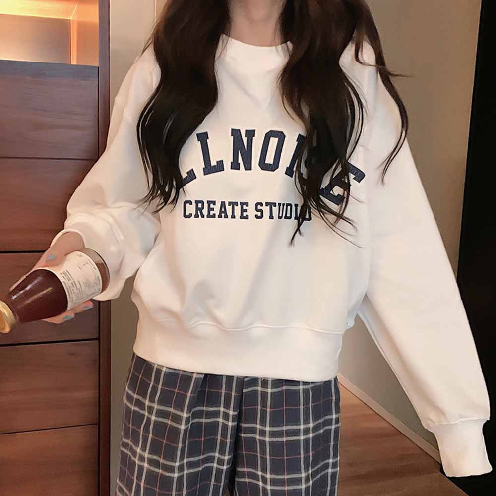 最大15 クーポン ロゴ 袖ボリューム ロングスリーブ シルエット 女性 トレーナー レディース トップス ゆったり
