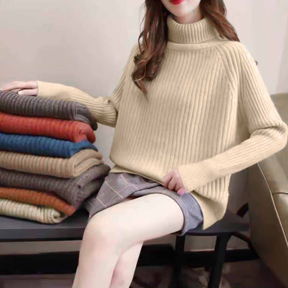 最大15 クーポン リブニットトップス プルオーバー レディース タートルネック おしゃれ ハイネック ニットカットソー 暖か 女性 最大15 クーポン リブニットトップス プルオーバー レディース タートルネック おしゃれ ハイネック ニットカットソー 暖か 女性