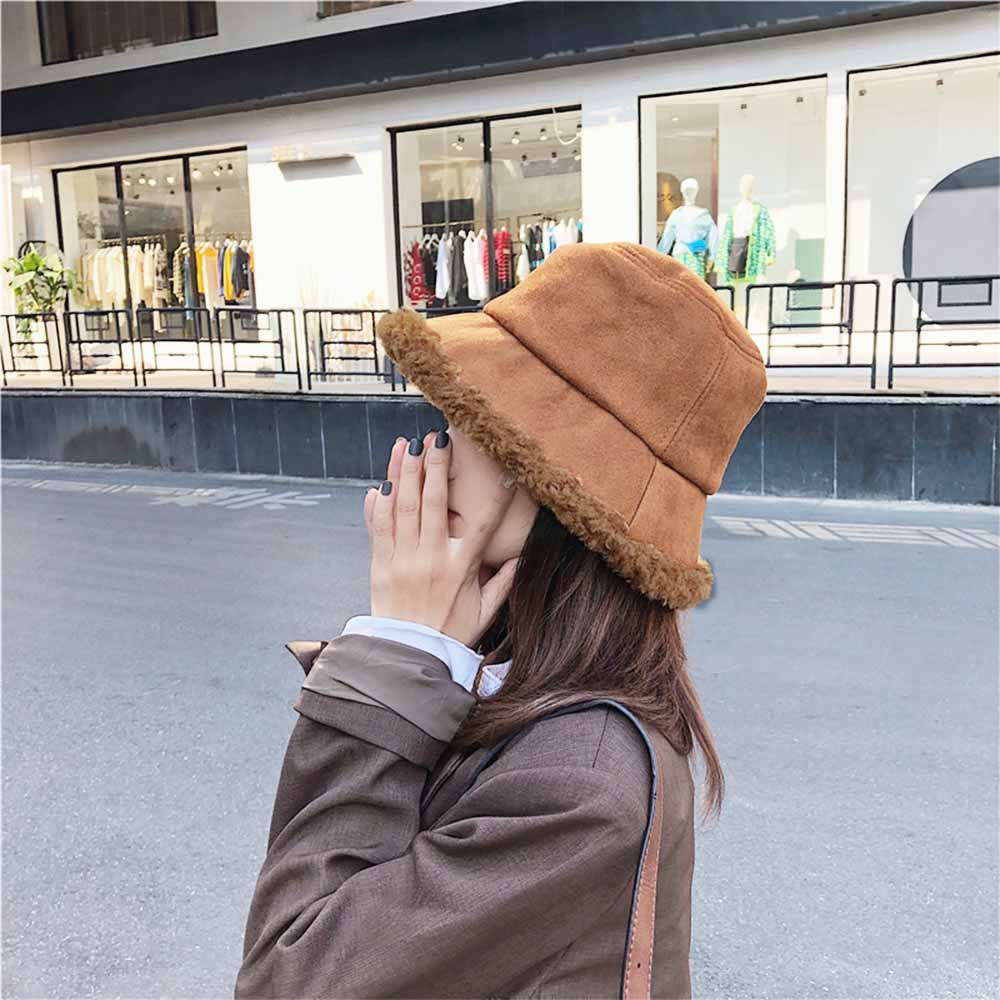 最大15 クーポン ボアハット ふわふわ ムートン帽子 冬 バケットハット オシャレ 暖かい レディース 女性