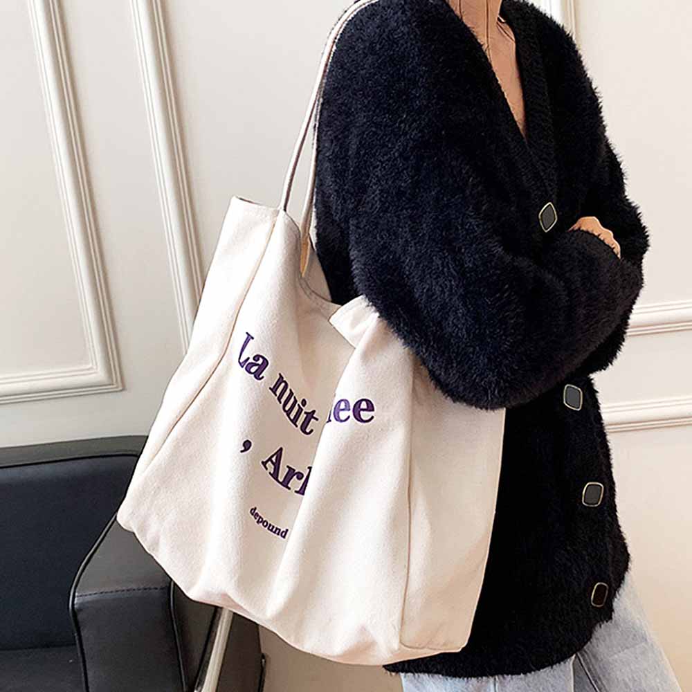 最大15 クーポン キャンバス 大容量 内ポケット付き トートバッグ 女性 レディース エコバッグ 無地 マチ広 対応