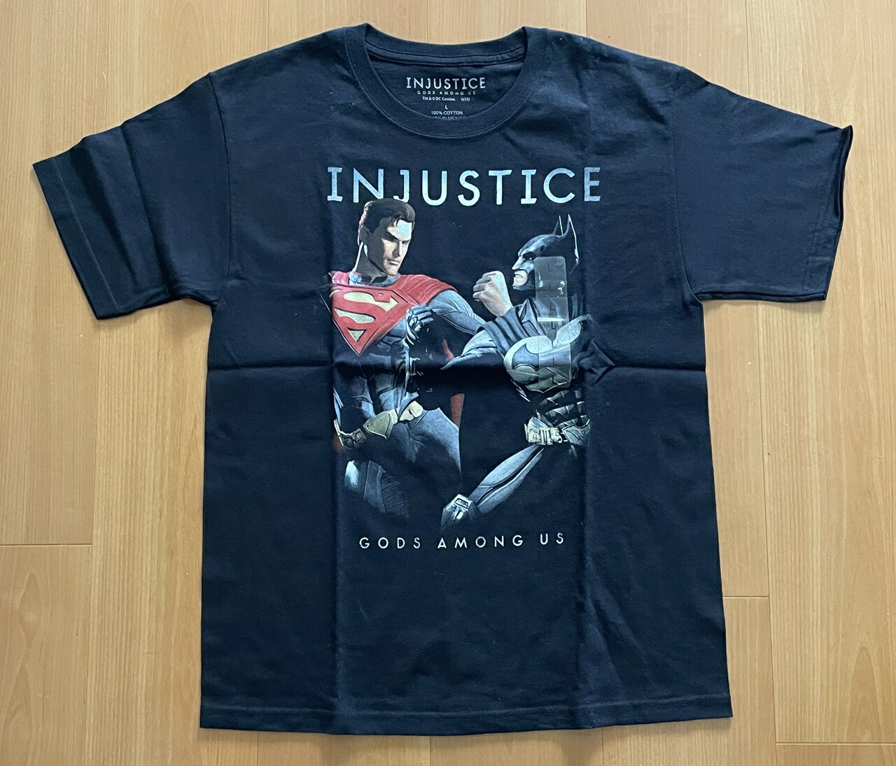DCコミックス Ｔシャツ スーパーマン バットマン メンズ 2XL 黒 MARVEL - スーパーマン vs バットマン Tシャツ アメリカン