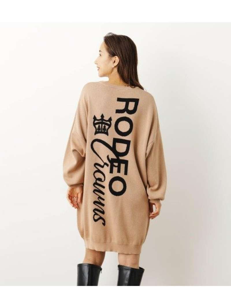 ロゴジャガードニットフロック Rodeo Crowns Wide Bowl ロデオクラウンズワイドボウル ワンピース 5ー9パーツウイングワンピース ブラック 緑であること 白人種 灰色 送料無料 Rakuten Fashion Opto Bi Be