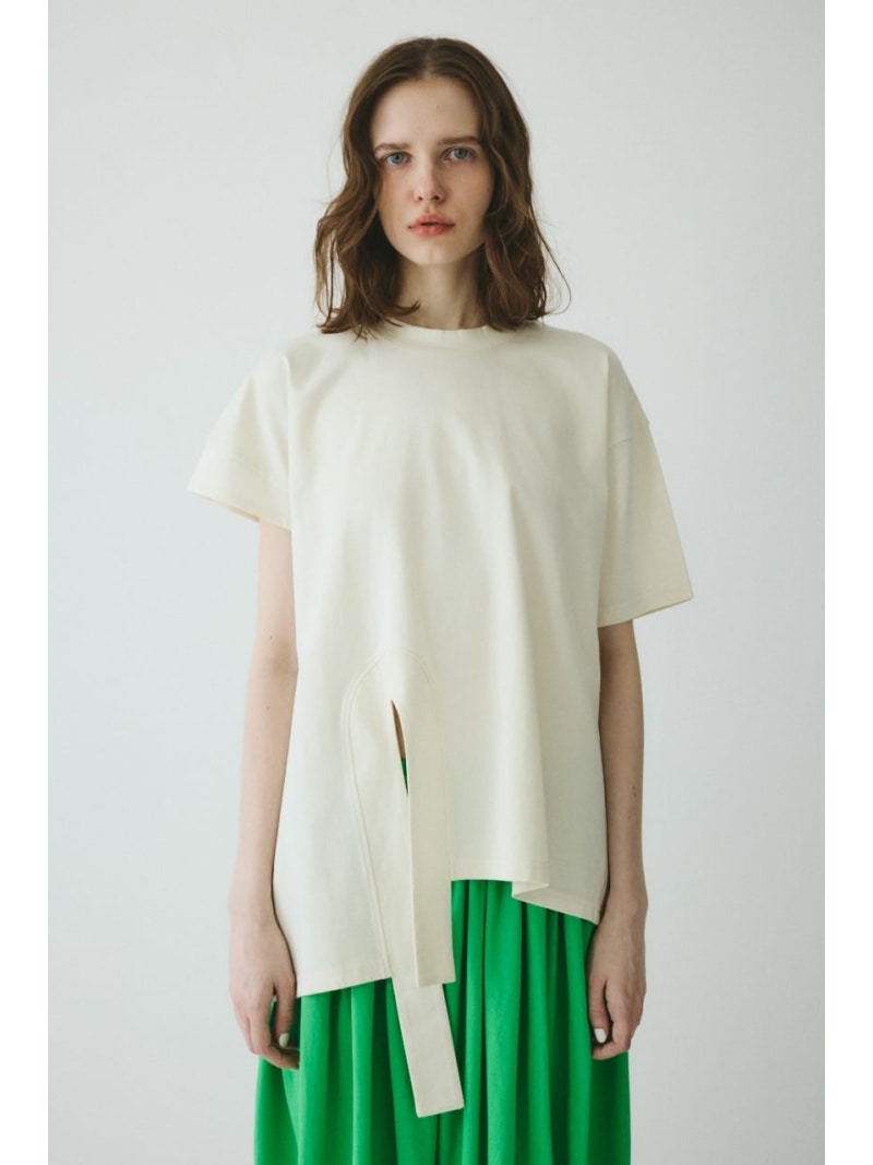 Asymmetry hem drape cut tops HeRIN.CYE ヘリンドットサイ トップス カットソー・ティーシャツ 黒いこと 白いこと【貨物輸送無料】[ Fashion]