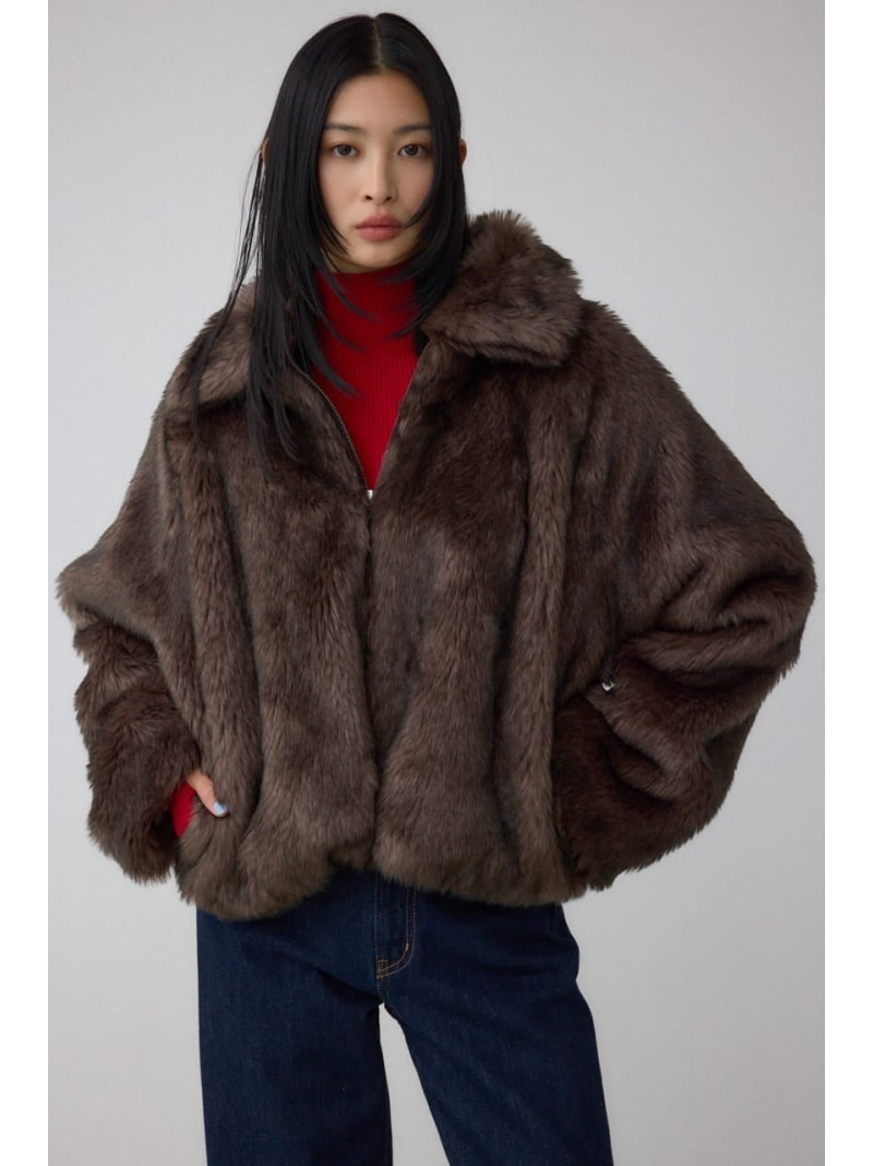 楽天市場】【SALE／50%OFF】MESSY FAUX ファーコート MOUSSY マウジー