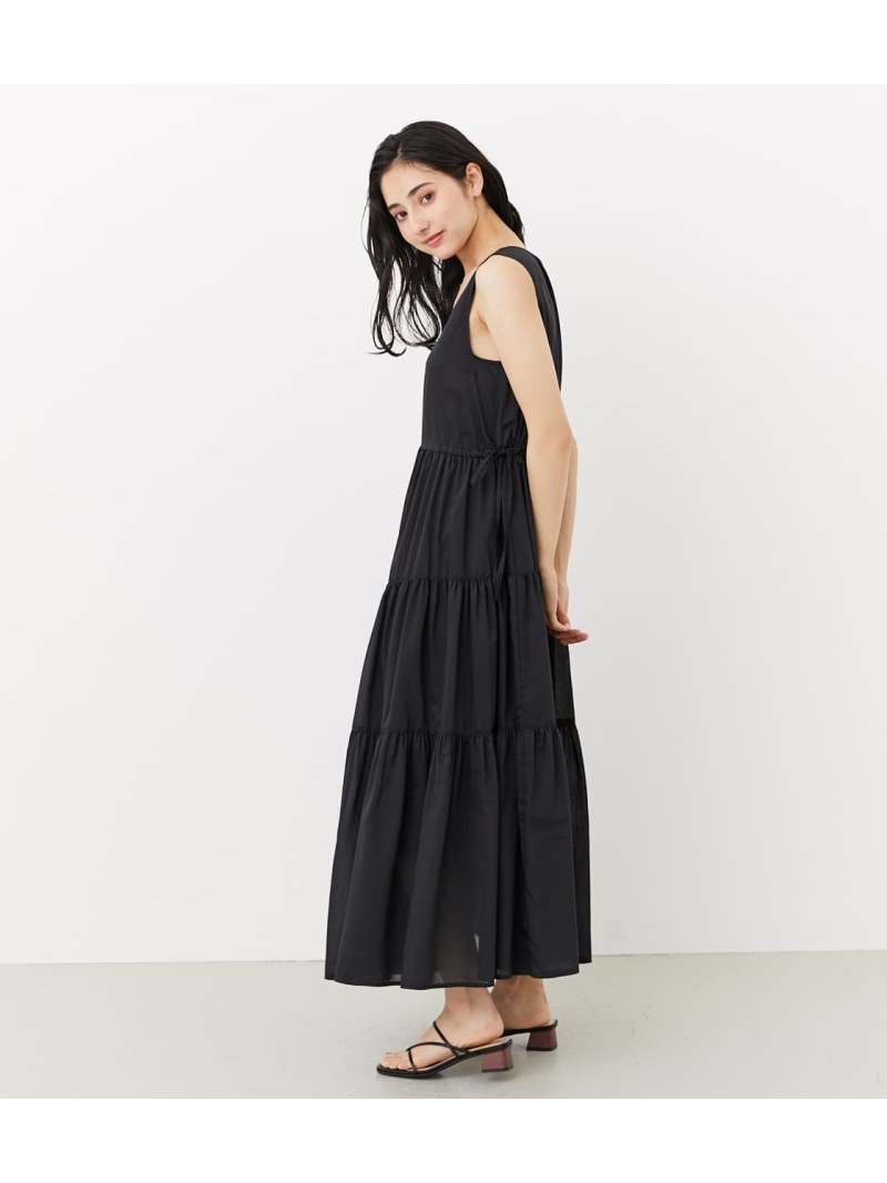 ティアードタックフレアーop Rienda リエンダ ワン欠片 ワンピースその他 毛唐人 黒色 緑 貨物輸送無料 Rakuten Fashion Powerplusnsw Com Au