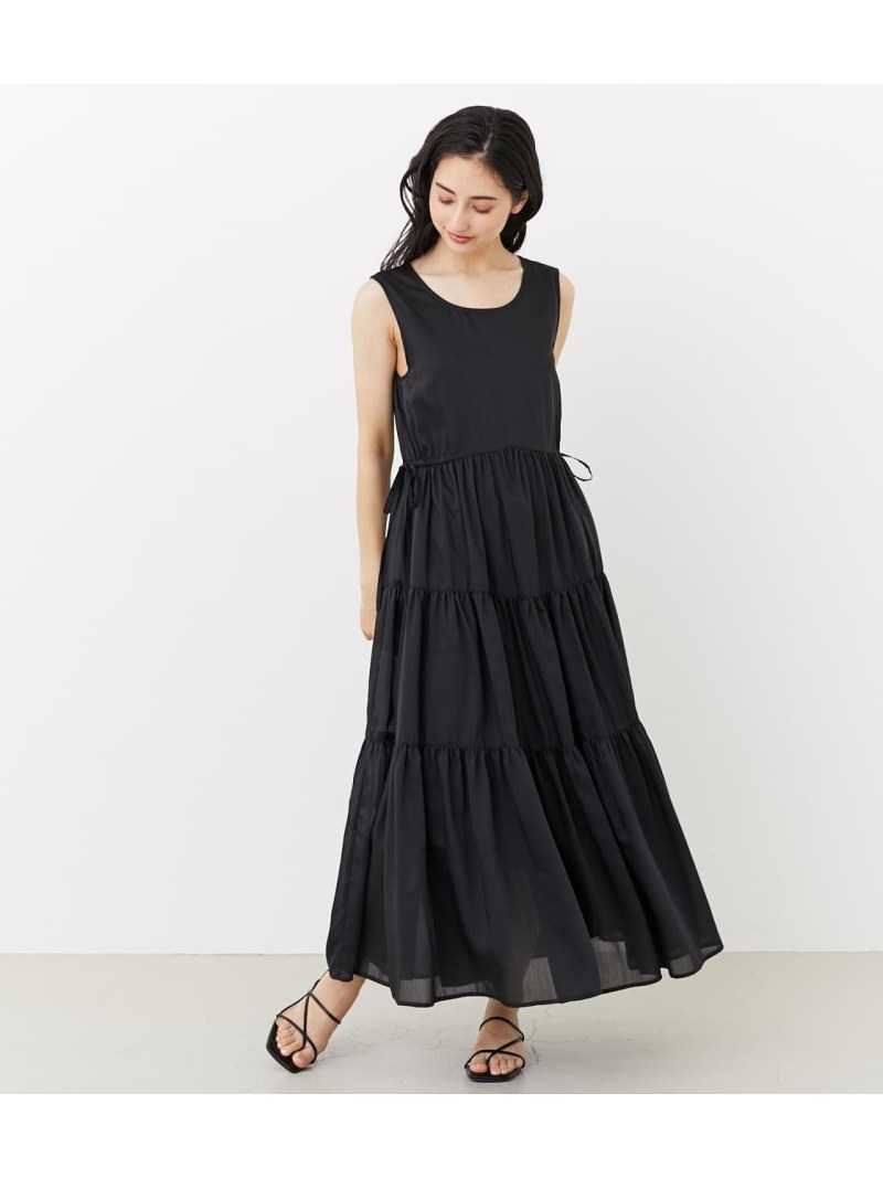 ティアードタックフレアーop Rienda リエンダ ワン欠片 ワンピースその他 毛唐人 黒色 緑 貨物輸送無料 Rakuten Fashion Powerplusnsw Com Au