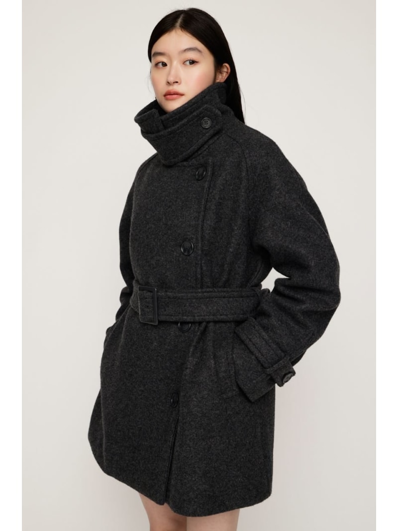 【SALE／30%OFF】STAND NECK midi 厚地の外套 SLY スライ ジャケット・アウター 余分の物のジャケット・アウター 赤いこと 薄墨色【RBA_E】【貨物輸送無料】[ Fashion]