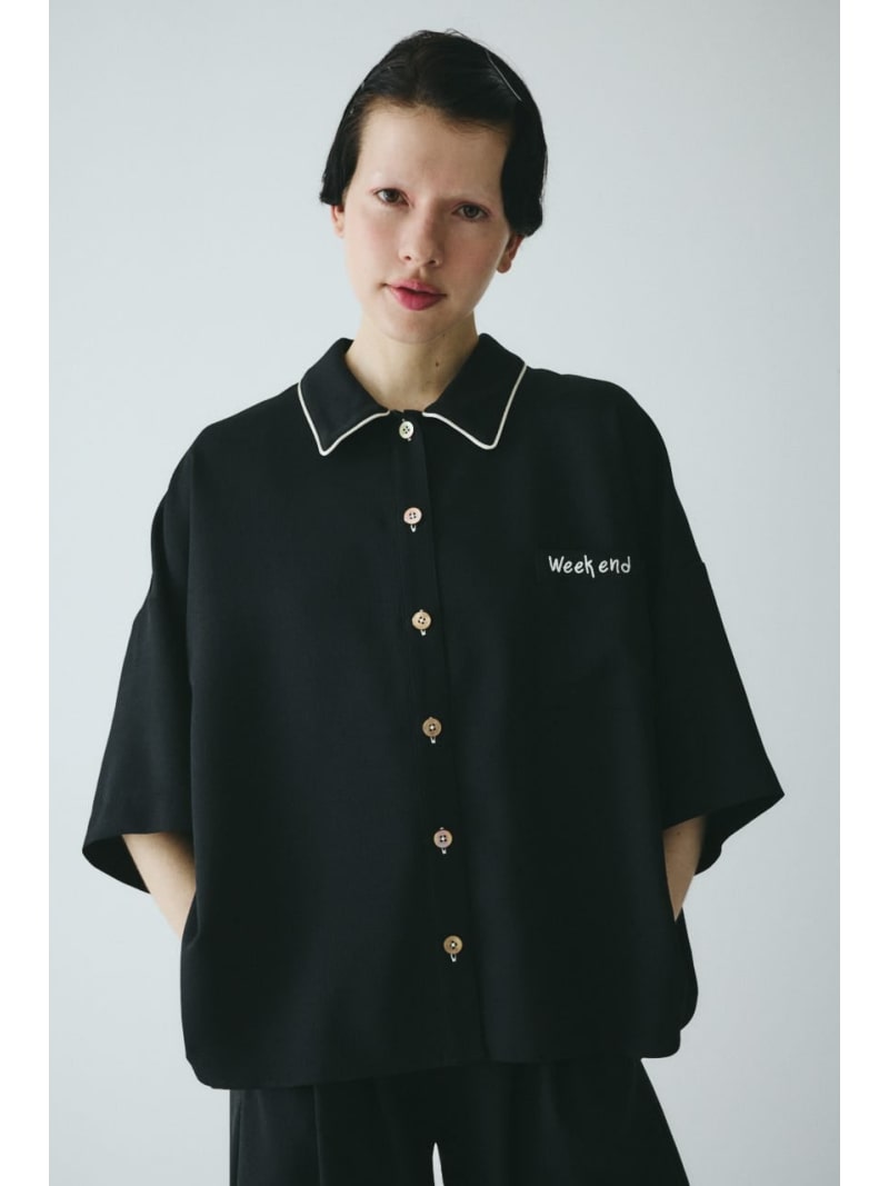 【SALE／20%OFF】Week end shirt HeRIN.CYE ヘリンドットサイ トップス シャツ・ブラウス ベージュ ブラウン ブラック【RBA_E】【送料無料】[ Fashion]