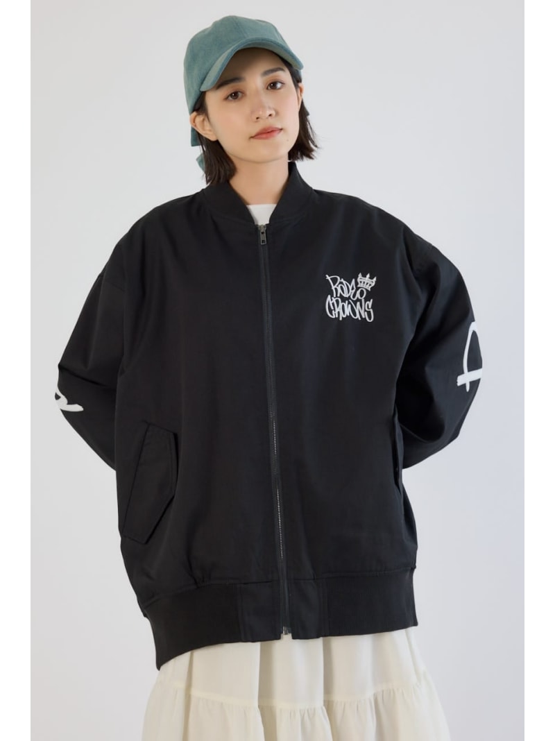 【SALE／20%OFF】【UNISEX】BRIDGE BEAR オーバーブルゾン RODEO CROWNS WIDE BOWL ロデオクラウンズワイドボウル ジャケット・アウター ブルゾン・ジャンパー グレー カーキグリーン ブラック【RBA_E】【送料無料】[ Fashion]