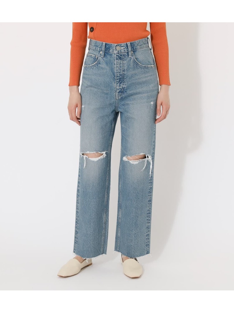 激安の 楽天市場 High Waist Damage Denim Wide Azul By Moussy アズールバイマウジー パンツ ジーンズ ワイド バギーパンツ 送料無料 Rakuten Fashion シェルターウェブストア 高い品質 Haalhawal Com
