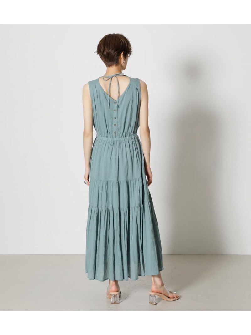 Crepe Tiered Onepiece Azul By Moussy アズールバイマウジー ワンピース 5ー9分袖ワンピース ブラック ホワイト ブルー 送料無料 Rakuten Fashion Rvcconst Com