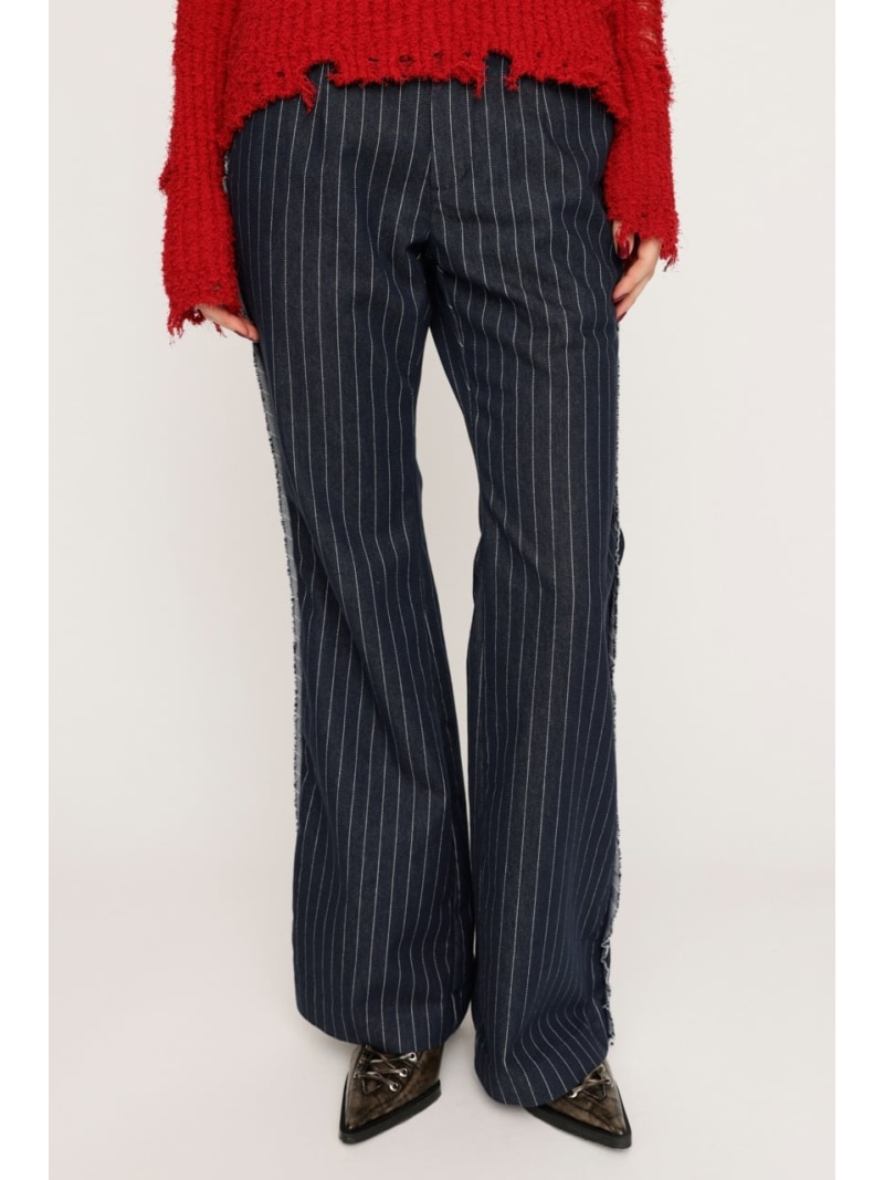 CALL BLACK HW PINTUCK FLARE パンツ SLY（スライ）の「CALL BLACK HW PINTUCK FLARE PT ハイウエスト