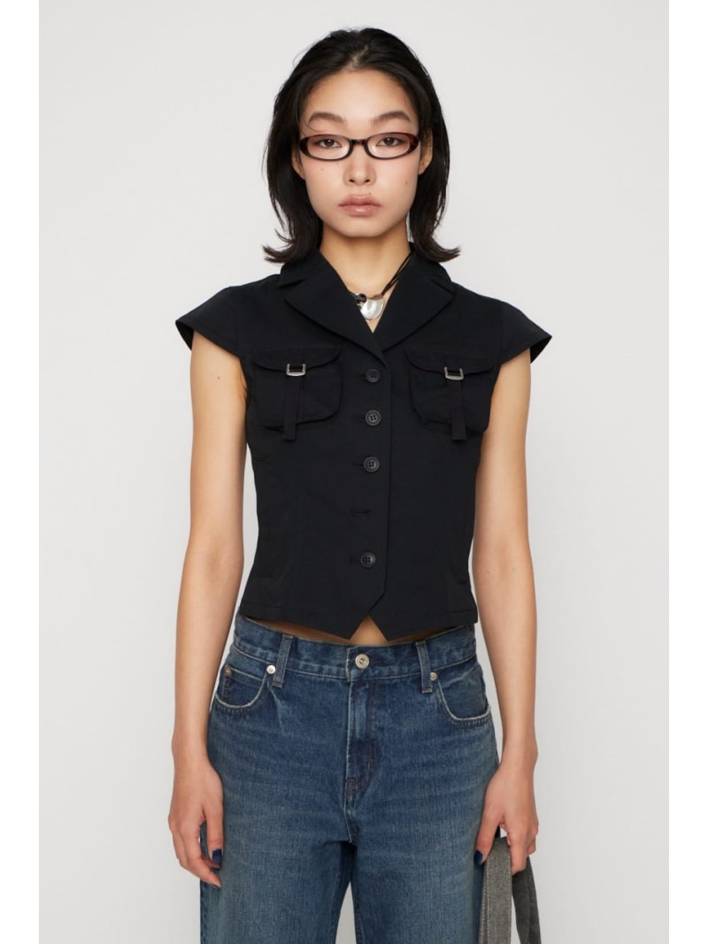 POCKET COMPACT SHIRT トップス LAGUA GEM ラグア ジェム トップス シャツ・ブラウス ブラック ベージュ グレー【送料無料】[ Fashion]