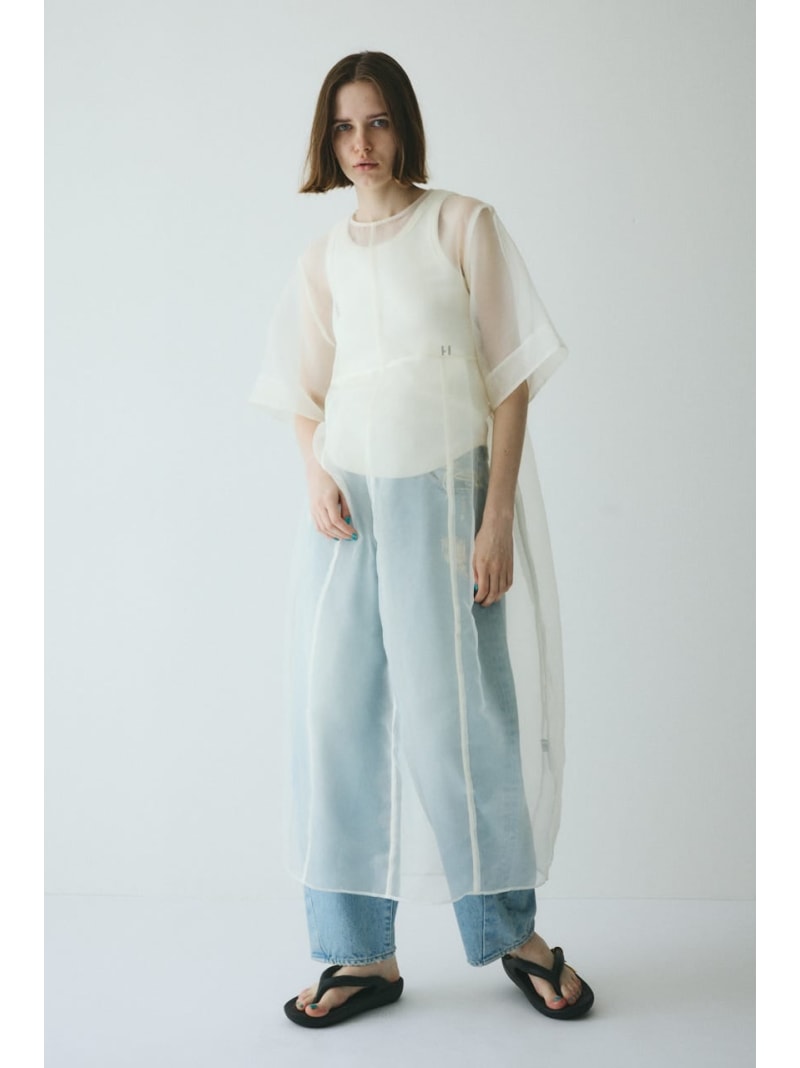 【SALE／30%OFF】Mami*HeRIN Holiday overlay dress HeRIN.CYE ヘリンドットサイ ワンピース・ドレス ワンピース ピンク ホワイト【RBA_E】【送料無料】[ Fashion]