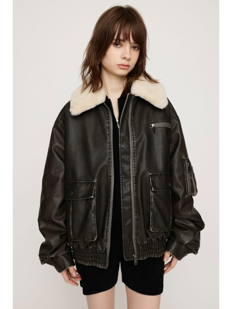 SLY LEOPARD F／FUR FRONT HOOK コート SLY LEOPARD F／FUR FRONT HOOK コート Multi_1 -ファッション