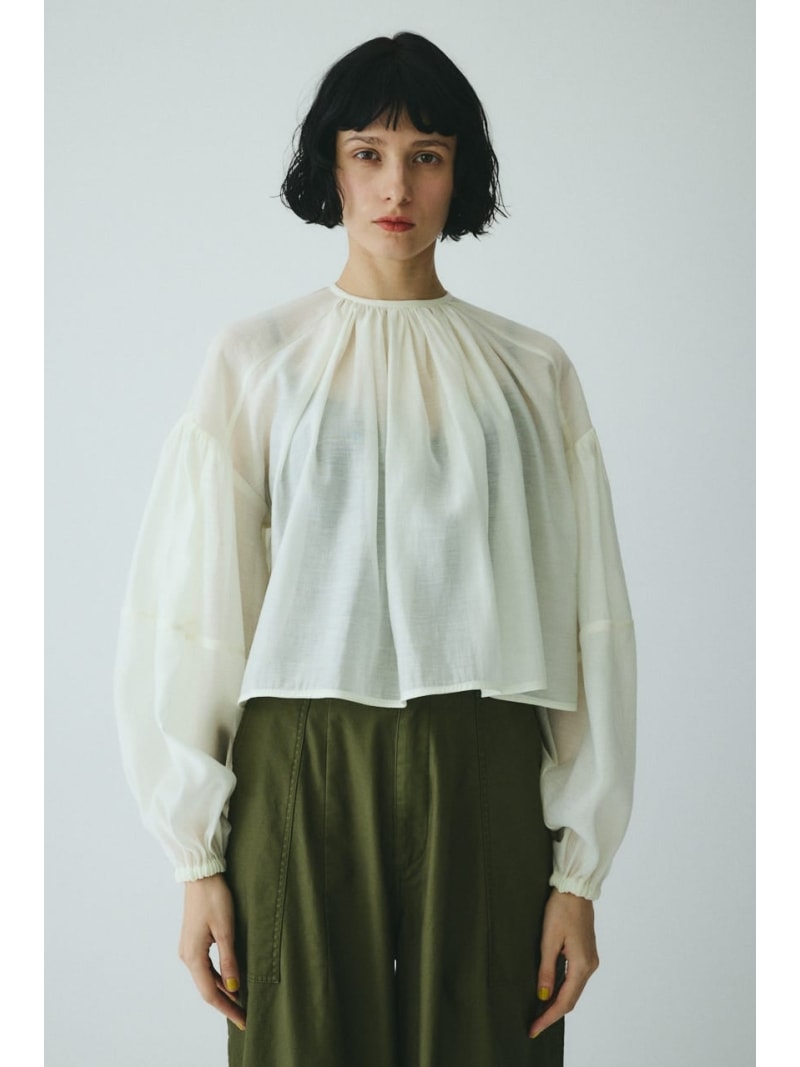 【SALE／30%OFF】Volume sleeve blouse HeRIN.CYE ヘリンドットサイ トップス シャツ・ブラウス ホワイト ピンク ブラック【RBA_E】【送料無料】[ Fashion]｜シェルターウェブストア