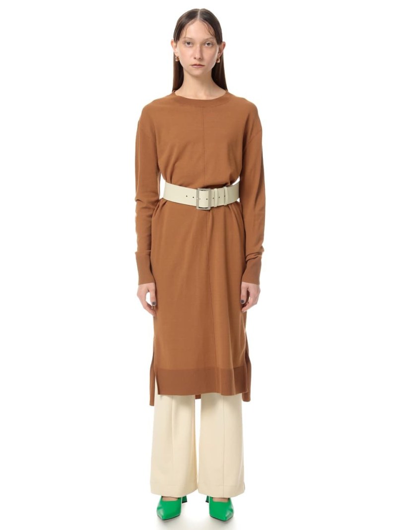 Crew Neck Midi Op Sly スライ ワンピース ロングワンピース マキシワンピース ブラック イエロー ベージュ ブルー 送料無料 Rakuten Fashion Ceconsolidada Cl