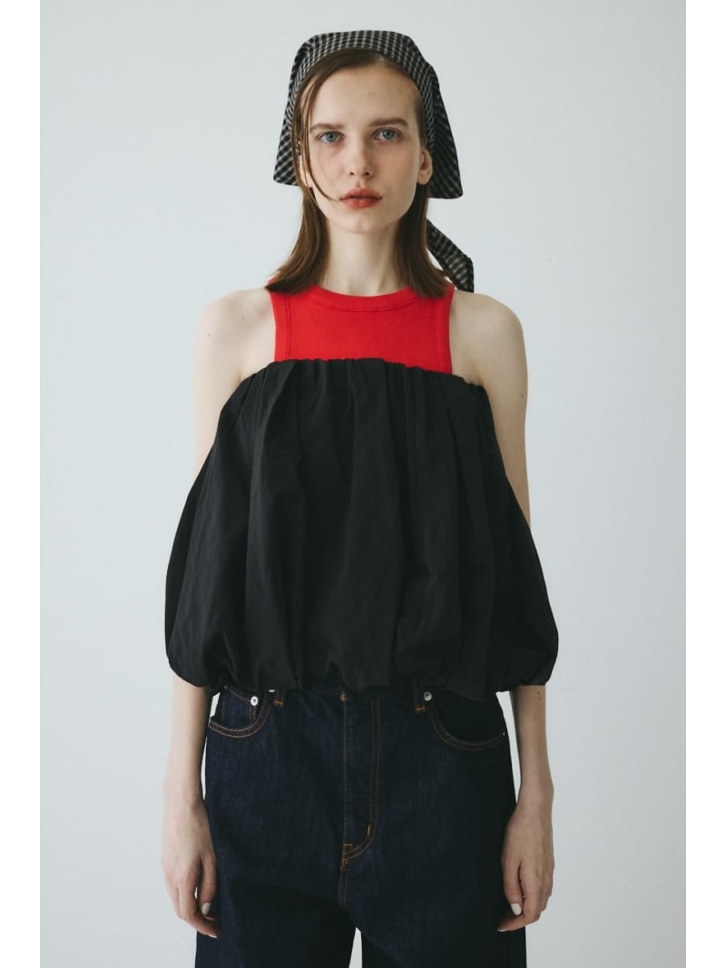 Many way balloon  bustier HeRIN.CYE ヘリンドットサイ トップス 余分の物のトップス 赤銅色 黒いこと【貨物輸送無料】[ Fashion]