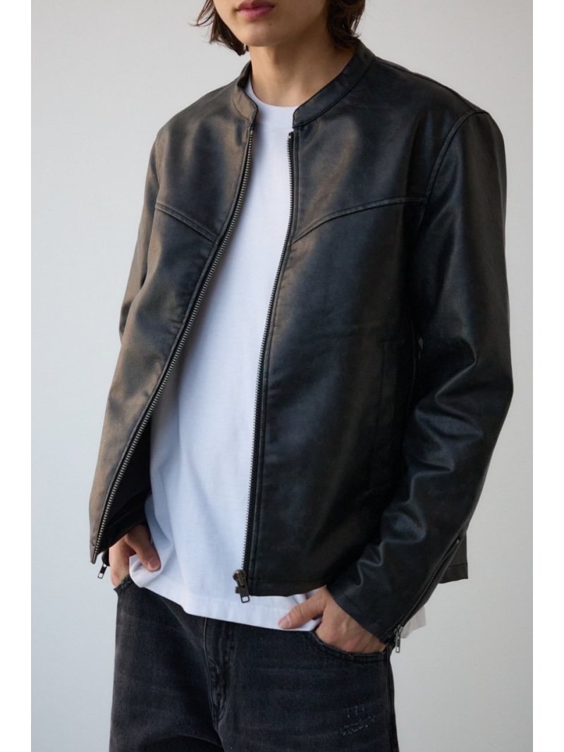 ジャケット・アウター black by moussy fake leather jacket 楽天市場】fake leather jacket BLACK BY MOUSSY ブラックバイ